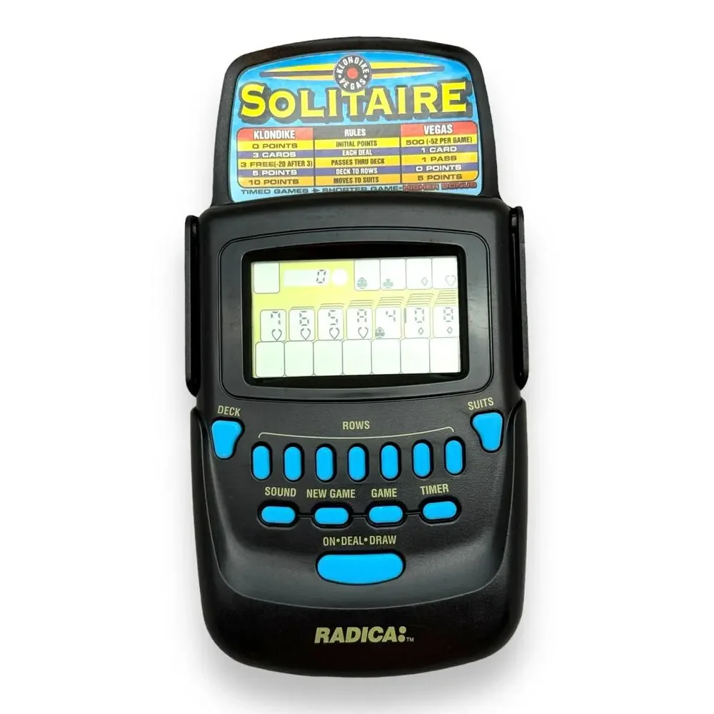 Radica Solitaire Handheld Electronic Game